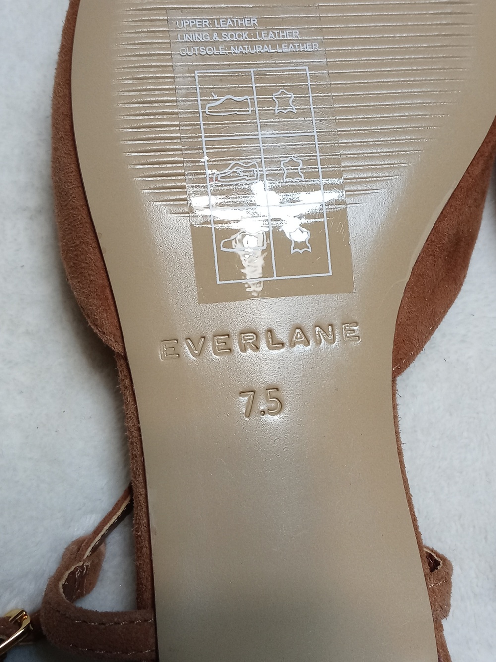 Everlane THE STUDIO SLINGBACK FLATS. Size 7.5 - Picture 7 of 9